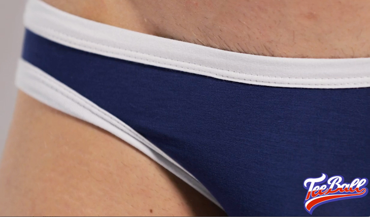 Retro slipy AussieBum s Micromodalem TeeBall Navy White-White3